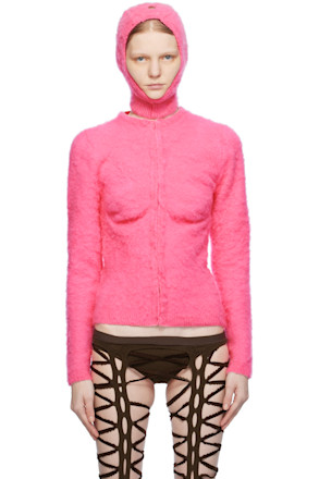 Pink Cup Shaping Cardigan