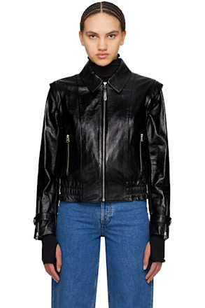 Black Amoree Leather Jacket