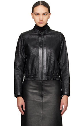 Black Noelia Leather Jacket