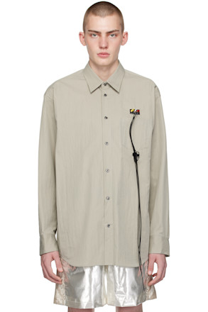 Taupe RCA Cable Shirt