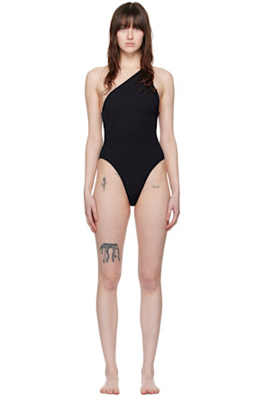 Black Asymmetric Swimsuit