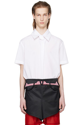White Vanishing Tie Shirt