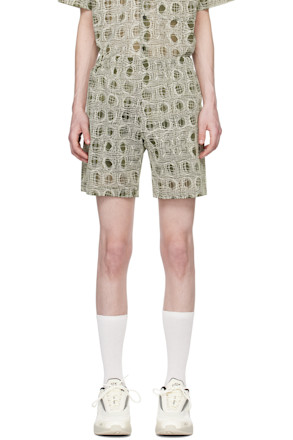 Green Warp Shorts