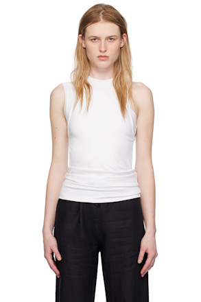 White Layered Tank Top