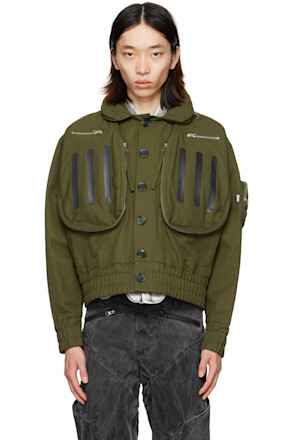 Khaki Doublet Kapok Bomber Jacket