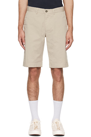 Beige Four-Pocket Shorts