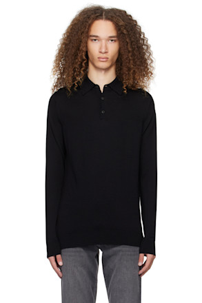Black Lightweight Polo