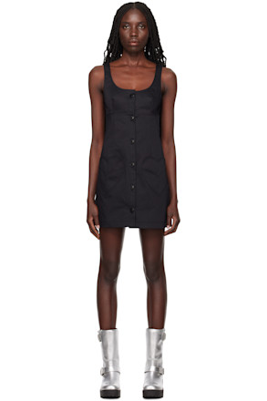 Black Pocket Minidress
