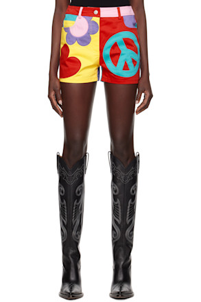 Multicolor Paneled Shorts
