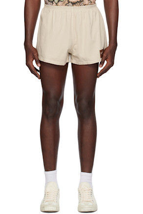 Beige Short Shorts
