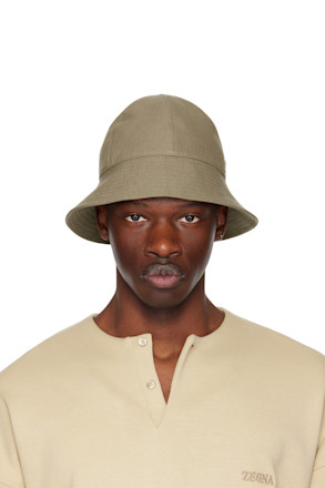 Taupe Oasi Lino Bucket Hat