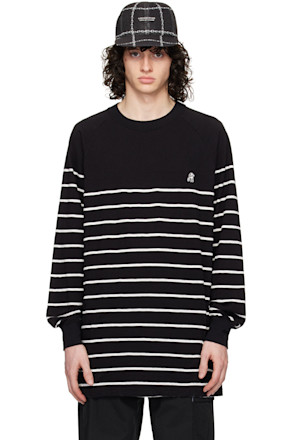 Black Striped Long Sleeve T-Shirt