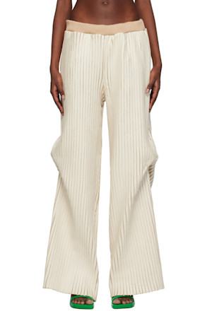 SSENSE Exclusive Off-White & Beige Trousers