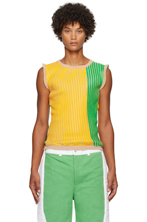 SSENSE Exclusive Green & Yellow Tank Top