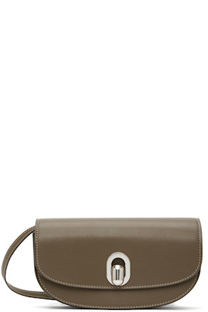 Brown Tondo Crescent Bag