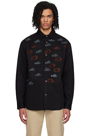 Black Embroidered Shirt