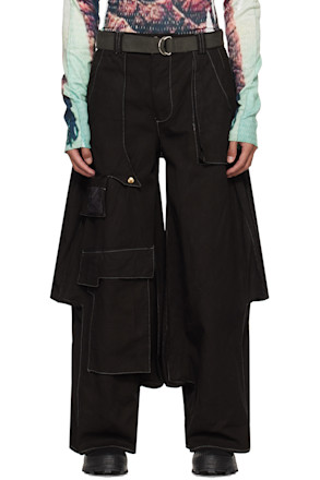 SSENSE Exclusive Black 7-Pocket Cargo Pants