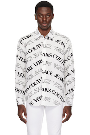 White & Black Logowave Shirt