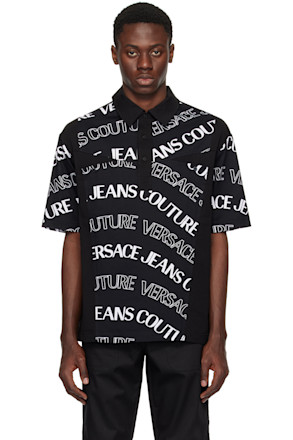 Black Logowave Polo
