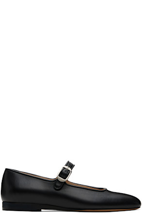 Black Mary Jane Ballerina Flats