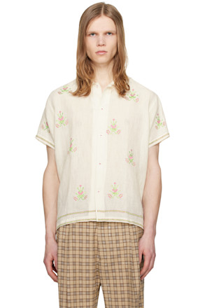 Off-White Embroidered Shirt