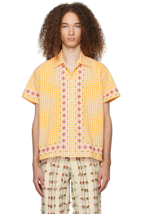 Yellow Chicken Scratch Shirt