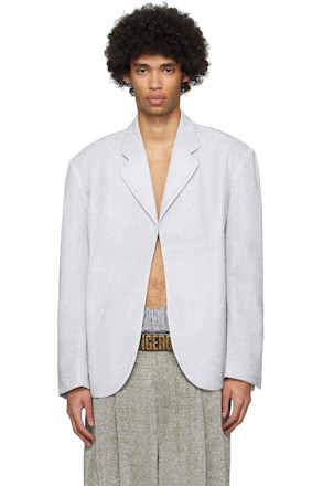 Silver Metallic Blazer