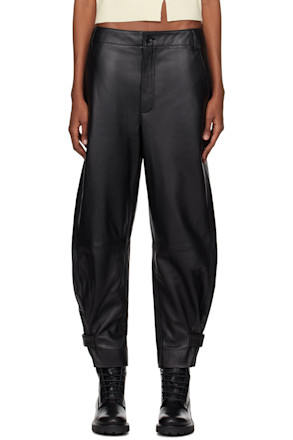 Black Proenza Schouler White Label Leather Pants