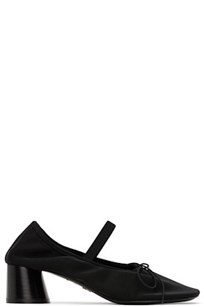 Black Glove Mary Jane Ballet Heels