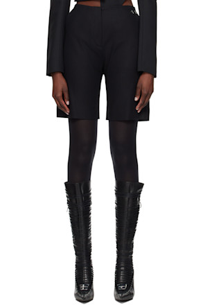 Black Sepal Shorts