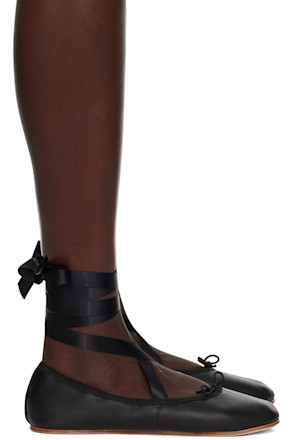Black Sophia Ballerina Flats