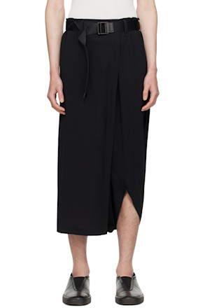 Black Seamless Bottoms Basic Trousers
