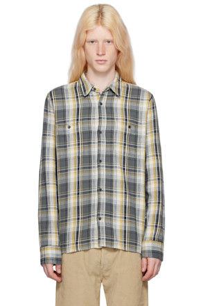 Gray & Off-White Ahmad Shirt