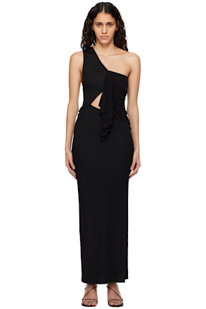 Black Seneca Swirl Maxi Dress