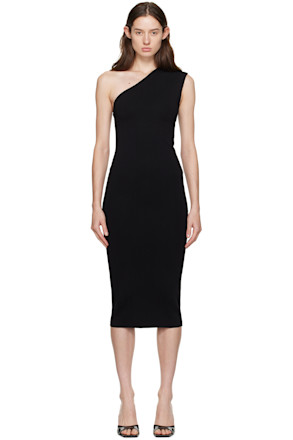 Black Arriba Midi Dress