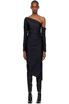 Black Sena Midi Dress