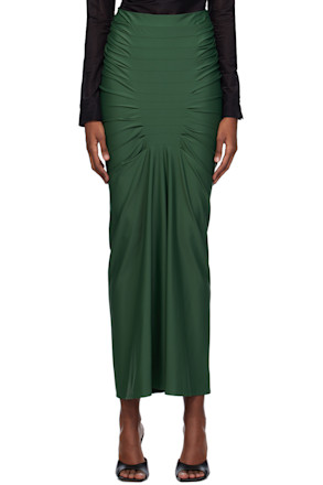 Green Melia Maxi Skirt