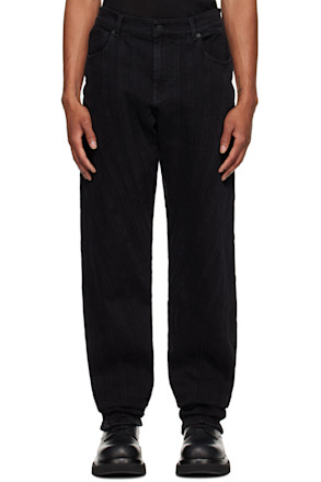 Black Spiral Jeans