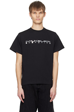 Black Appliqué T-Shirt