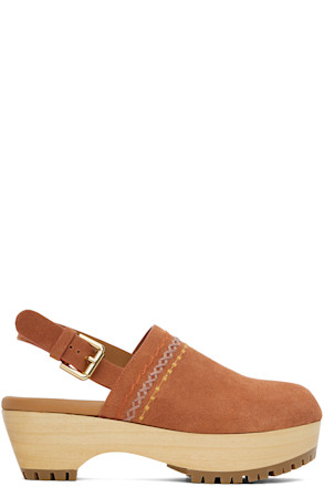 Orange Pheebe Clogs