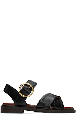 Black Lyna Sandals