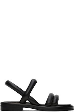 Black Suzan Flat Sandals