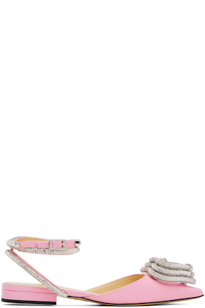 Pink Triple Heart Patent 15 Slippers