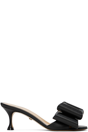 Black 'Le Cadeau' Nappa 65 Heeled Sandals
