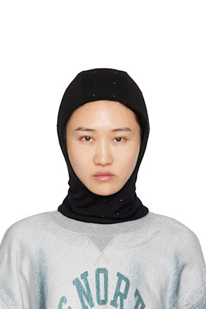 Black Crystal-Cut Balaclava