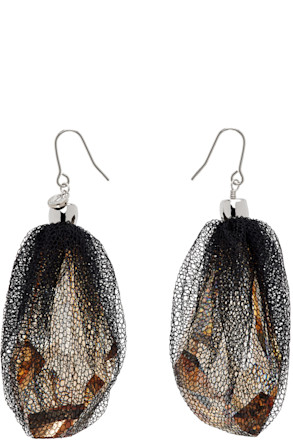 Black & Silver UC1D1R52-1 Earrings