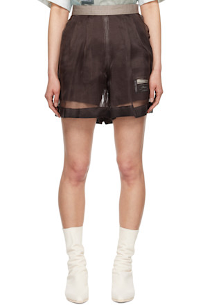 Brown Layered Shorts