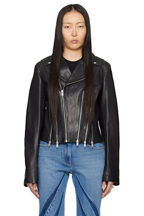 Black Biker Leather Jacket