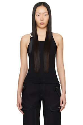 Black Safety Slider Tank Top