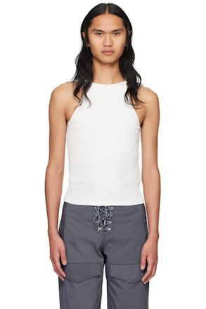 White Barball Tank Top